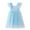 Blue, variant on Juslio Dresses for Girls Summer Beach Girls Skirt Sundress Kids Clothes Sleeveless Casual Little Girl Dresses
