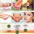 thumbnail image 2 of 50 Packs Detox Foot Patch Pain Relief Bamboo Pads Patches with Adhesive Foot Care Treatment Sticker Improve Sleep Health Care Tools, 2 of 8