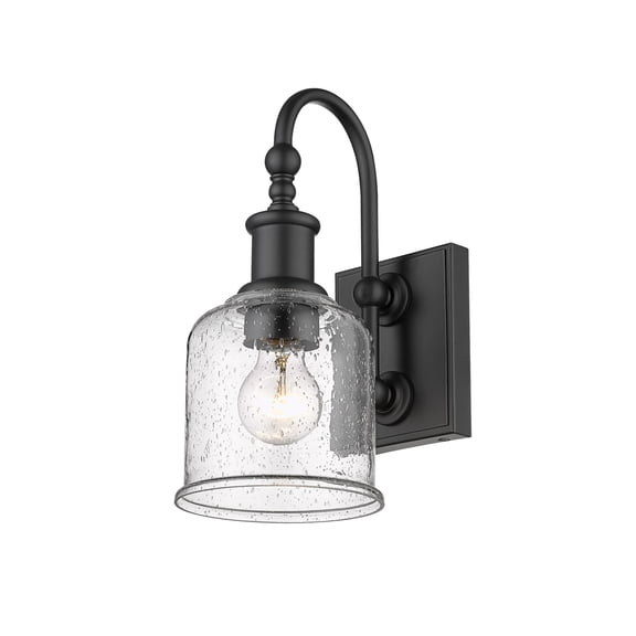 Z-Lite 734-1S-MB Bryant 12" Tall Bathroom Sconce - Black