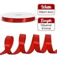 thumbnail image 2 of Cinta Decorativa TONIFUL Satín Rojo 1.5 cm x 91 m, 2 of 6