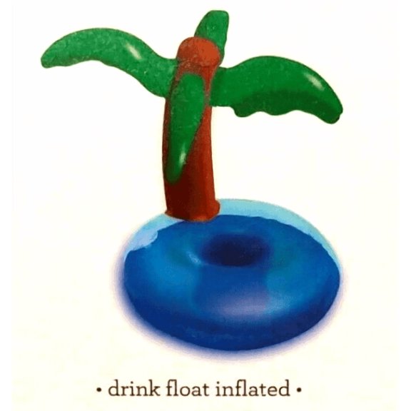 Palm Tree Floating Drink Holder - Set of 2