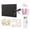 Black, variant on DIY Scrapbook Album Spiral Bound with Ribbon Closure Black Cardstock Pages Complete Kit with Markers Stickers Stencils and Washi Tape for Memory Book Crafting Projects