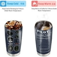 thumbnail image 5 of Pilot Gifts Aviation Men, Pilot Cup Tumbler, Gifts for Pilots Men, Airplane Gifts, 20oz Aviation Pilot Gauges Nutrition Facts Coffee Cup, Birthday Christmas Gifts for Pilot Insulated Travel Mug, 5 of 6
