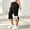 Black, variant on Cropped Leggings for Women Capri Yoga Pants Women Elastic High Waisted Belly Control Workout Pants Bow Hem Split Slim Fit Exercise Capris Comfortable Tights Outdoor Running Jogger Black XL