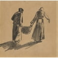 thumbnail image 3 of George Wesley Bellows 15x15 Black Modern Framed Museum Art Print Titled - Woman with Basket, and Cover Sheet with Printing&nbsp;Instructions, 3 of 5