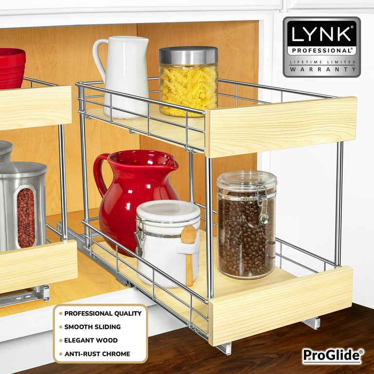Lynk Professional Roll Out Under Sink Cabinet Organizer - Pull Out