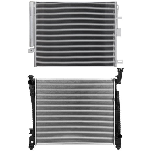cciyu Aluminum Radiator Replacement 2015,2017-2020 for Dodge for Durango Plastic Radiator Auto Parts Complete radiator Radiator Engine Coolant Radiator Assembly Radiator