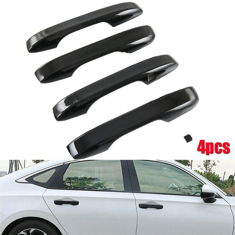 For Honda For CRV 2023 ABS Gloss Black Exterior Car Door Handle Cover Trim  4 Pcs 