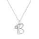 thumbnail image 1 of 26 Initial Alphabet Shape Rhinestone Collar para Mujeres Collares para Mujeres A Z 26 Alphabet Initial Silver Collares para Mujeres Niñas, 1 of 4