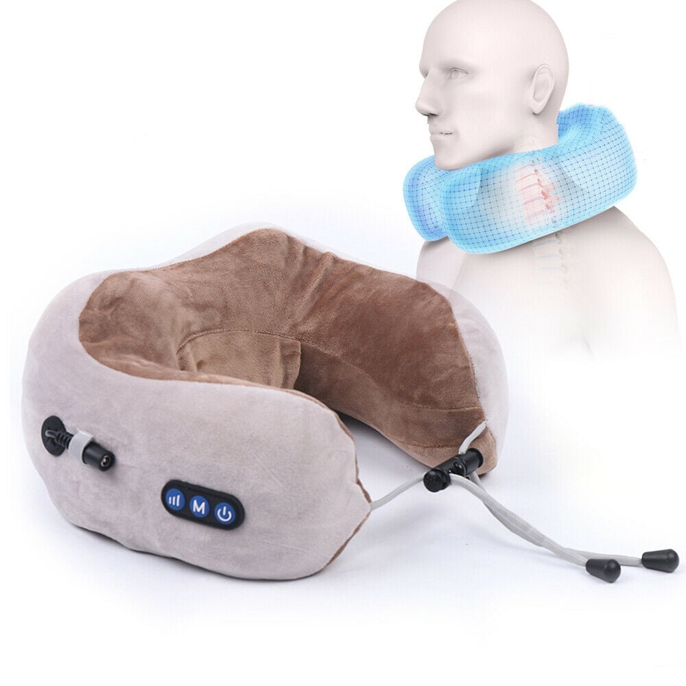 TFCFL Vibrating Neck Massage Pillow Kneading shiatsu Massager Shoulder Pain Relief