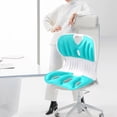 thumbnail image 3 of Lumbar Support Pillow Effective Chair Waist Cushion Sturdy Back PP Polyester Fiber Material Ergonomic Posture Support Home Office Car Use, 3 of 3