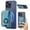 Light Blue, variant on Magnetic Phone Wallet with 360° Rotatable Ring Stand, Slim PU Leather Card Holder Compatible with iPhone 17/16/15/14/13/12 Series