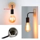 thumbnail image 4 of Lámpara de Pared de Madera Aplique Vintage Lámparas de Pared Accesorio E27 Lámpara Retro de Cabecera Decoración Industrial Comedor Dormitorio Luz, 4 of 5