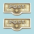 thumbnail image 2 of 2 Switch Plate Tags POST Name Signs Labels Lacquered Brass Traditional Engraved Wall Light Switch Cover Labels | Renovators Supply, 2 of 2
