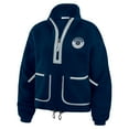 thumbnail image 2 of Women's WEAR by Erin Andrews Navy Dallas Cowboys Polar Fleece Half-Zip Jacket, 2 of 5