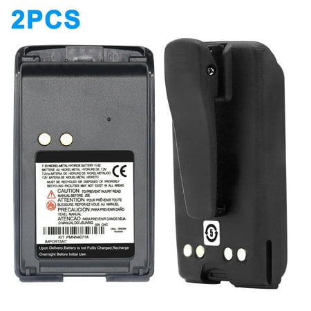 PMNN4071A PMNN4075 Replacement Battery For Motorola Mag One A6 Radio Walkie Talkie+Belt Clip-2PCS