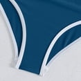 thumbnail image 6 of Bosanter Girls One Piece Swimsuits Solid Color Side Bow Swimwear Comfortable Stylish Beach Swimwear Bathing Suit for Beach, Navy 15-16Y, 6 of 9