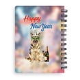 thumbnail image 2 of Happy New Year German Shepherd Chills on Year-End Party Spiral Bound Journal Alsatian Dog Lover Gifts 5x7in Spiral Notebook - 12023, 2 of 5