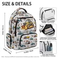 thumbnail image 5 of Jeiento Excavator School Backpack for Boys 17 Inch Large Capacity Kids Backpack, 600D Tear Resistant with Multi-Pockets & Padded Tablet Sleeve, Cartoon Bookbag for Elementary Ages 9-12, 5 of 8