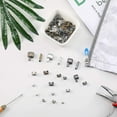 thumbnail image 4 of 120 Pieces Metal Zipper Head Slider,4 Sizes Zipper Bottom Sliders Retainer Insertion Pin,zipper Sto, 4 of 5