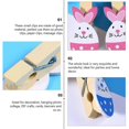 thumbnail image 3 of 72pcs Rabbit Wooden Photo Clips Photo Display Clamps Creative Wall Picture Clip, 3 of 4