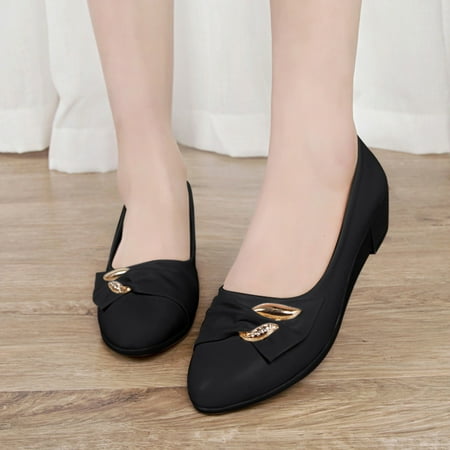 

FZM Women shoes Women s Shoes Fashion Soft Leather Flat Soft Sole Shallow Mouth Casual Shoes