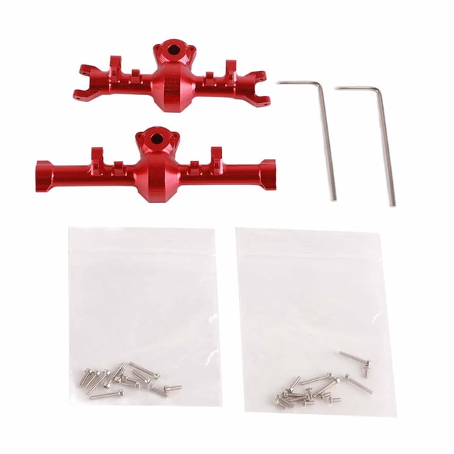 Carcasa del eje trasero delantero de aleación de aluminio CNC para coche modelo de simulación Axial SCX24 1/24 RC