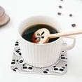 thumbnail image 5 of Yiaed Cute Panda Print Leather Coasters for Drinks - Cup Coasters Coffee Table Kitchen Table Bar, Home & Office Gifts Handmade Drink Coasters-Square, 5 of 6