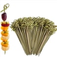thumbnail image 2 of 600 Palitos de Bambú para Cóctel, Decoración una Granel, Brochetas de Bambú de 4,7 Pulgadas para Frutas, Palillos para Alimentos, Bambú, 2 of 5
