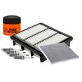 thumbnail image 1 of Kit De Bujías Platino, Filtro De Aire, Filtro De Aceite Y Filtro De Cabina 7 PIEZAS Afinación Sin Aceite Compatible con Forte 2010 A 2013 Kia L4 2.0L, 1 of 3