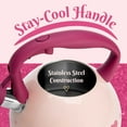 thumbnail image 6 of Paris Hilton Dazzling Stovetop Kettle with Heart Decal, Stainless Steel Pink, 9.46x8.2x8.66 inches, 6 of 9