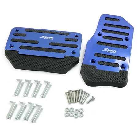 Auto Brake Clutch - 2 in 1 Blue Auto Car Manual Transmission Accelerator Clutch Brake Foot Pedal Pad