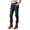 A699 Blue, variant on Glisme Trousers For Women Solid Color Zip Front With Pockets Summer Comfortable Women Cargo Pants Size L Black