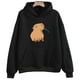 thumbnail image 1 of Sudadera con capucha divertida con estampado de capibara para mujer/hombre, Tops de dibujos animados Kawaii, sudadera para niñas, jerséis con capucha gráficos Harajuku de moda Unisex, 1 of 3