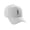 White, variant on Daxton Structured Baseball Hat Cap Curved Visor Old English Font Light Grey Hat Black C