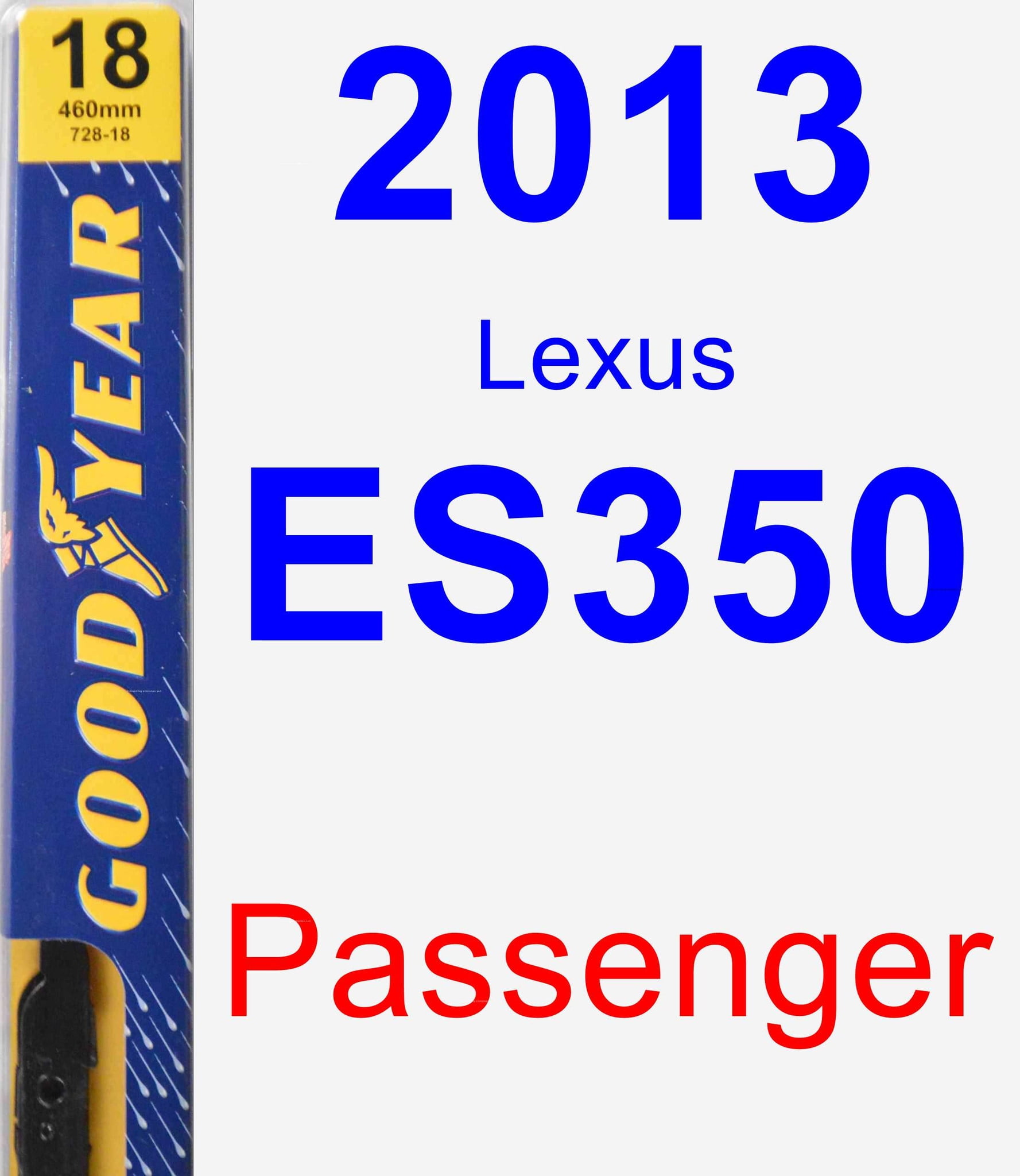 2013 Lexus ES350 Passenger Wiper Blade Premium