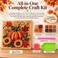 thumbnail image 3 of Autumn Harvest Pearl Diamond Painting Kit, 3D Bead Art Craft for Adults, DIY Fall Wall Decor Thanksgiving Handmade Gift, 3 of 8