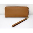 thumbnail image 3 of Women's Jet Set Travel Leather Continental Wallet Wristlet - Acorn, 3 of 3