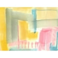 thumbnail image 3 of Goldberger, Jennifer 14x12 Black Modern Framed Museum Art Print Titled - Pastel Luxe II, 3 of 5