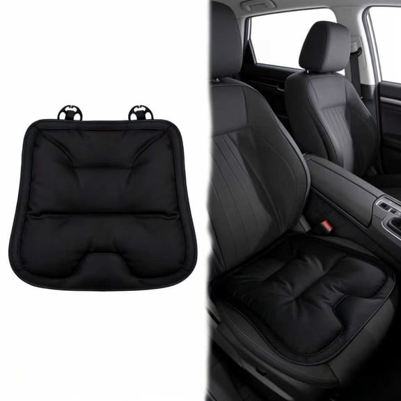 PU Leather Seat Cushions - Skin-Friendly & Waterproof Chair Pads, Anti-Slip Bottom, Indoor Outdoor Use for Dining Chairs, Office, Patio Furniture, Car, Bench - Easy Clean & Durable（black）T