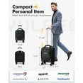 Leke Lightweight Underseat Carry On Luggage, 16 inch Softside Spinner ...