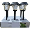 thumbnail image 4 of Better Homes & Gardens Elijah Solar Powered Black Landscape Filament LED Pathway Light, 20 Lumens, 4 of 7