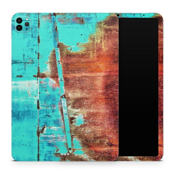 DesignSkinz Bright Turquise Rusted Surface Full-Body Skin Decal Wrap Cover for iPad (A1219/A1337)