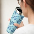 thumbnail image 5 of 30 oz Blue Sea Turtle Tumbler with Handle and Flip Straw, Stainless Steel Insulated Cup with Lid and Straw, Travel Coffee Mug Water Bottle，Christmas Birthday Mothers Day Gifts for Women Animal Lovers, 5 of 6