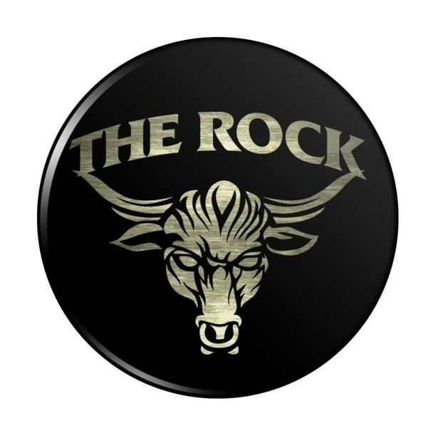 WWE The Rock Brahma Bull Pinback Button Pin WWE The Rock Brahma Bull Pinback Button Pin
