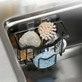thumbnail image 7 of Hilingoto, Silver Sink Drain Rack, Movable Kitchen Caddy Stainless Hanging Sponge Caddy Dish Sponge Brush Stopper Organizer Kitchen Sponge Holder Stainless Organizer For Cleaning Tools Silver, 7 of 7