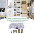 thumbnail image 4 of 165pcs Threaded Inserts Nuts Assortment Kit Thread Wood Insert Nut for Wood Furniture, 4 of 8