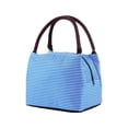 thumbnail image 3 of CoreLiving Women's Neoprene Lunch Bag Self Insulating Cooler Tote Tear Resistant Stain Resistant Machine Washable Adult Lunch Box for Work Travel Picnic Beach, 3 of 5