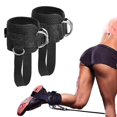 thumbnail image 1 of 2pcs Adjustable Ankle Straps For Cable Machine Gym Ankle Strap Double D-ring Ankle Cuff Straps, 1 of 5