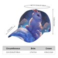 thumbnail image 2 of Rateoe Cloud Cute Rabbit Pattern Men’s Baseball Cap – Adjustable Curved Brim Hat, Soft Cotton Sports Cap for Outdoor, Casual, and Everyday Wear, Comfortable & Breathable, 2 of 6